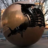 Шар пустотелый медь (198301) монтаж - сфера арт-объект ø 1000 мм. пустотелая  в Нижневартовске