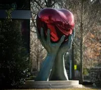 Скульптура сердце нержавеющая сталь (518280) сертификат арт-объект  в Нижневартовске