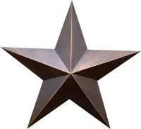 Звезда на памятник листовая бронза патина в Нижневартовске (518498)