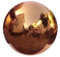 Шар полированный из меди (198300) монтаж - сфера арт-объект ø 1000 мм. пустотелая  в Нижневартовске