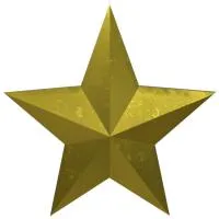 Звезда накладка на памятник литая латунь в Нижневартовске (518483)