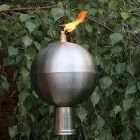 Серебряный шар (197439) производство тики факел садовые факелы ø 120 мм. универсальная  в Нижневартовске