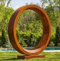 Кортеновская сталь скульптура кольцо (518267) монтаж арт-объект  в Нижневартовске