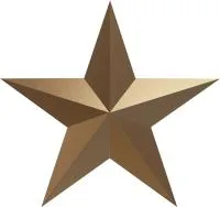 Звезда на памятник ветерану ВОВ из бронзы в Нижневартовске (518494)