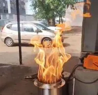 Горелка газовая ГВД 379 10 89 00 ПС (518307) монтаж вечный огонь ø 154 мм. ветроустойчивая  в Нижневартовске