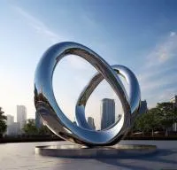 Кольца из нержавеющей стали скульптура (518263) поставка арт-объект  в Нижневартовске